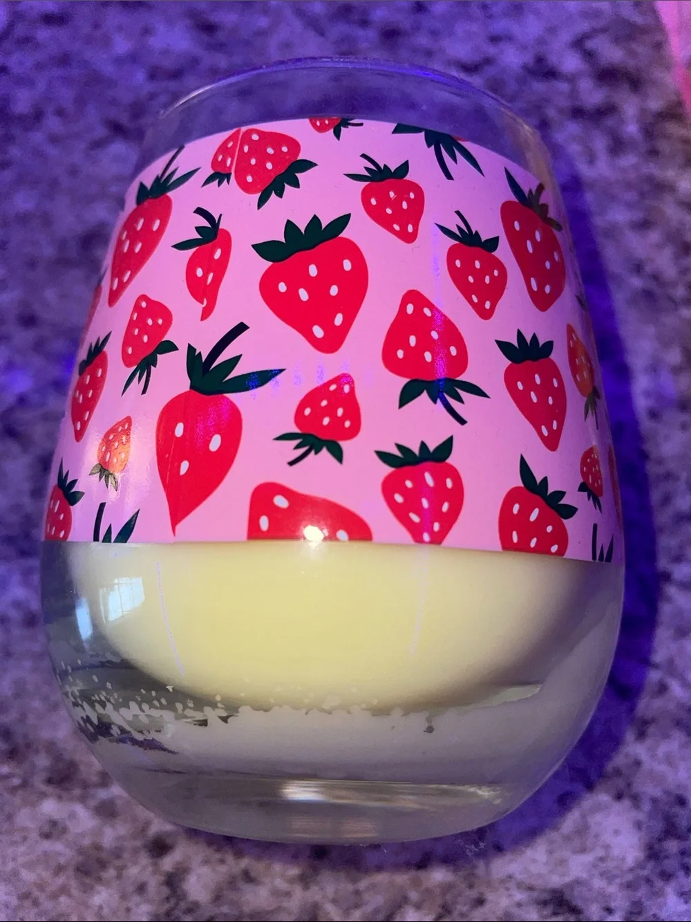 Sand + Fog Strawberry Mimosa Scented Candle - Pink